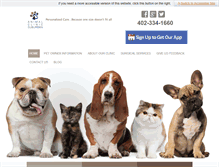 Tablet Screenshot of animalclinicsuburban.com